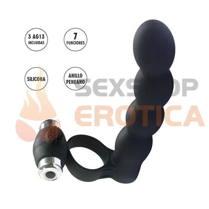 Sculptor anillo para pene con dilatador y vibracion